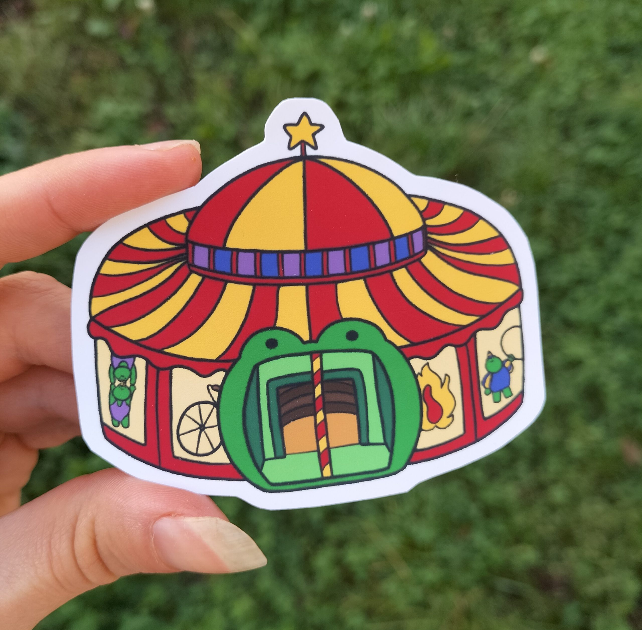 Sticker Chapiteau – les Grenouilles au Cirque ! – Version Pack