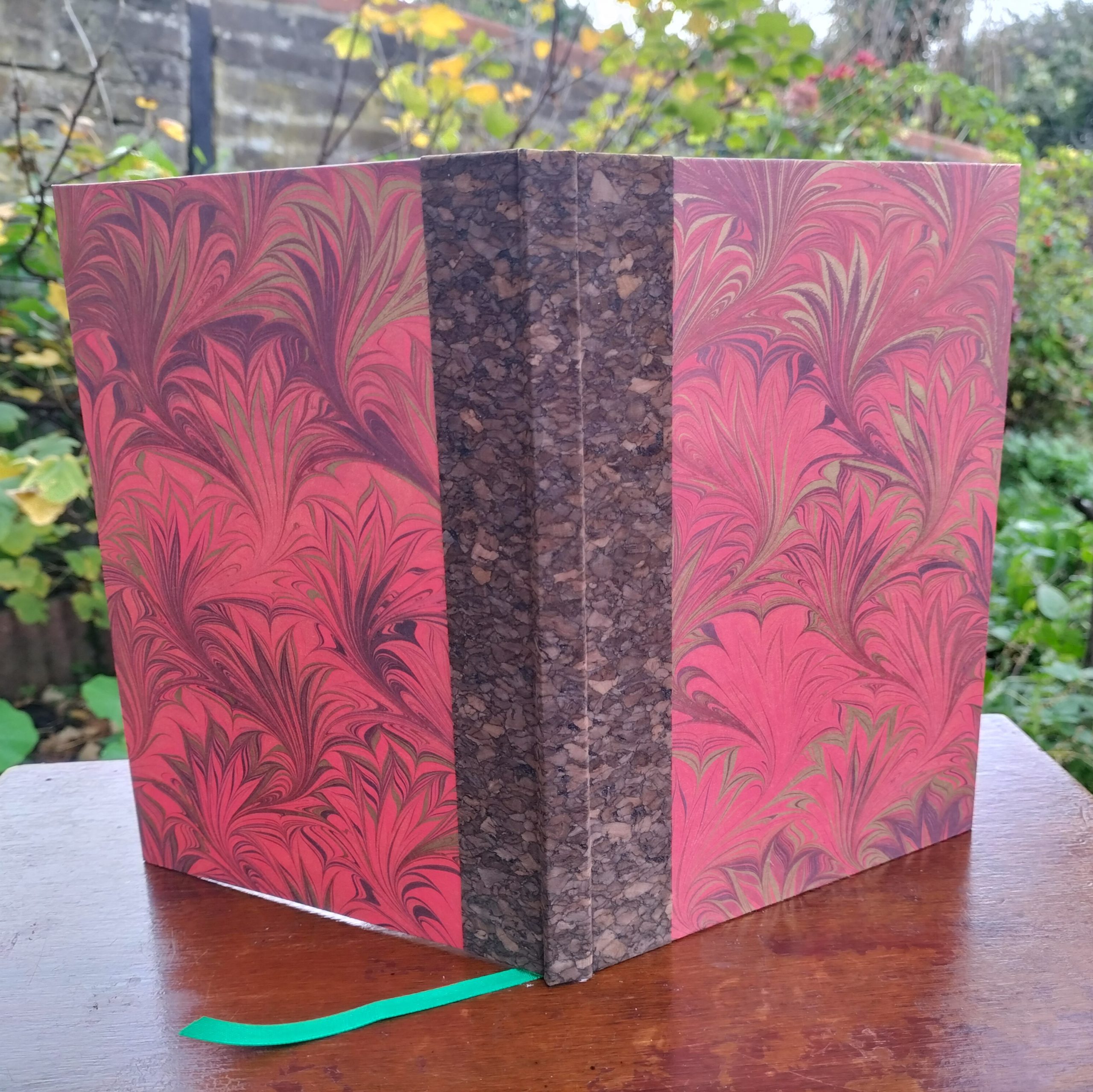 Carnet A5 – Marbrure rouge